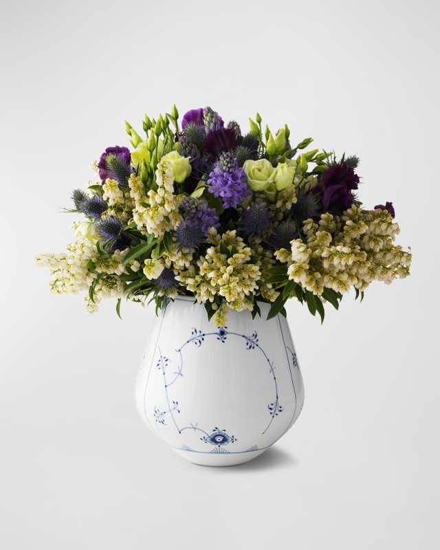 Fluted Porcelain Vase